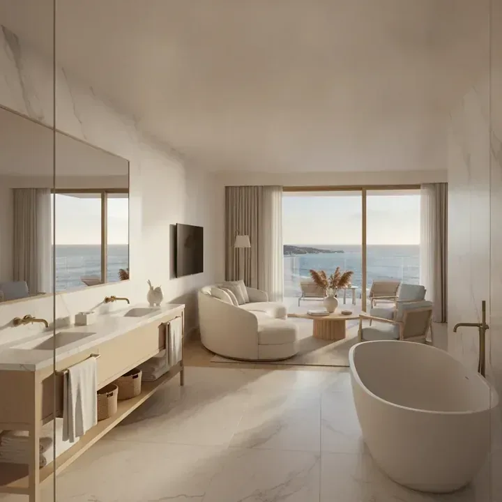 Suite Oceano com varanda panorâmica sobre o Atlântico em Cascais